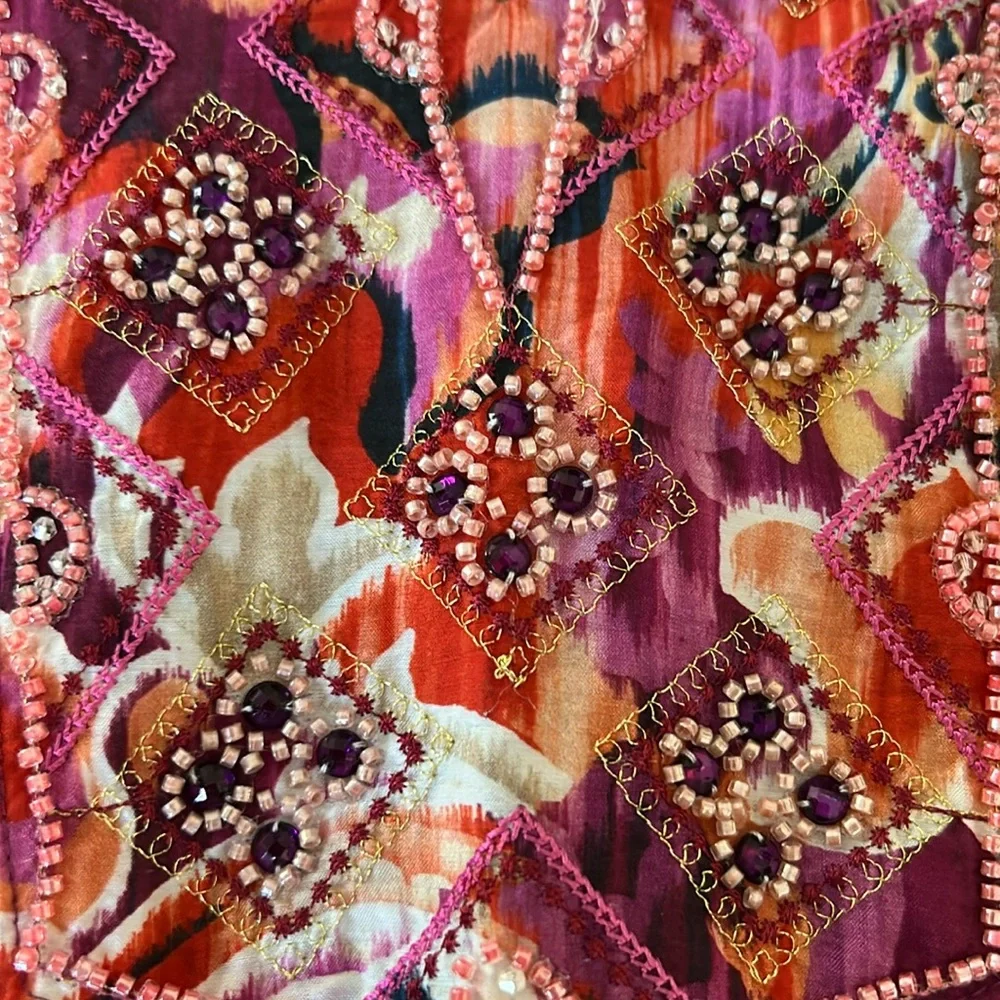 Chico's Watercolor Stunning lightweight tunic - Picture 6 of 16